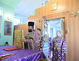 В день памяти Усекновения главы Пророка, Предтечи и Крестителя Господня Иоанна Преосвященнейший епископ Симон совершил Божественную литургию в храме Архистратига Михаила пос. Каменоломни