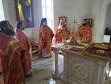 В храме великомученика и целителя Пантелеимона прошло соборное богослужение в день памяти апостола Марка