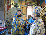 В праздник Успения Пресвятой Богородицы епископ Шахтинский и Миллеровский Симон совершил Божественную литургию в Покровском кафедральном соборе г. Шахты