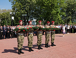 В Октябрьском районе прошло торжественное возложение цветов,﻿ посвященное 80-й годовщине победы в Великой Отечественной войне