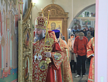 В пятницу Светлой седмицы Преосвященнейший епископ Симон с архипастырским визитом посетил храм Донской иконы Божией Матери г. Новошахтинска