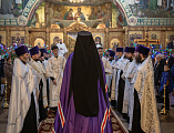 Преосвященнейший епископ Симон совершил Великую рождественскую вечерню