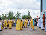 Праздничная Литургия в день памяти первоверховных апостолов Петра и Павла в Покровском кафедральном соборе города Шахты