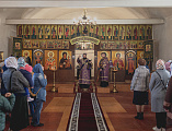 В Неделю вторую Великого поста Преосвященнейший епископ Симон совершил Божественную литургию в храме великомученика Пантелеимона поселка Майский