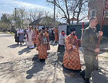 Пасхальное торжество продолжилось в храме апостола Андрея Первозванного в городе Миллерово