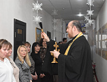 Протоиерей Роман Амплеев освятил кабинеты Управления государственного казенного учреждения Ростовской области «Противопожарная служба Ростовской области»