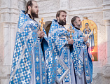 Божественная литургия в Покровском кафедральном соборе в праздник в честь образа Божией Матери «Утоли моя печали»