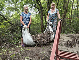 Прихожане храма Архангела Михаила и местные жители провели субботник на Святом источнике в хуторе Чигиринка