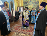 Преосвященнейший епископ Симон совершил всенощное бдение в храме Казанской иконы Богородицы города Гуково