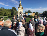 Соборное богослужение в храме п. Каменоломни и крестный ход прошли в день воспоминания чуда, совершенного Архангелом Михаилом в Хонех
