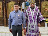 В новопостроенном храме города Гуково в честь преподобномученицы княгини Елисаветы совершена первая Божественная литургия архиерейским чином
