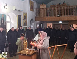 В храме Святителя Тихона Задонского совершён молебен о воинах СВО