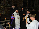 Преосвященнейший епископ Симон совершил монашеский постриг клирика Шахтинской епархии протоиерея Олега Лукьянчикова с наречением имени Игнатий
