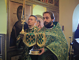 В престольный праздник Преосвященнейший епископ Симон совершил Божественную литургию в храме святой блаженной Ксении Петербургской г. Шахты