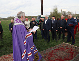 В Кашарском районе Ростовской области епископ Симон вместе с фермерами помолился о благополучии урожая
