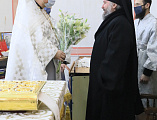 Преосвященнейший епископ Симон с архипастырским визитом посетил храм Донской иконы Божией Матери