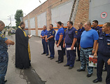 Протоиерей Роман Амплеев совершил молебен в часовне священномученика Захария (Лобова), расположенной на территории ГКУ РО «Ростовская областная поисково-спасательная служба»