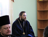 В рамках курсов повышения квалификации духовенства Шахтинской епархии очередную лекцию провел председатель религиозного образования и катехизации протоиерей Сергий Яценко