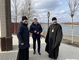 Преосвященнейший епископ Симон посетил новопостроенный храм в честь Веры, Надежды, Любови и матери их Софии в станице Багаевской