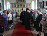 В Неделю преподобной Марии Египетской Преосвященнейший епископ Симон совершил Божественную литургию в храме святителя Николая хутора Богданов