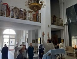 Храм великомученика Пантелеимона в Миллерово посетили учащиеся школы №8