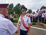 Протоиерей Сергий Яценко и иерей Евгений Поцелуев поздравили выпускников Шахтинского казачьего кадетского корпуса им. Якова Бакланова с окончанием учебного года