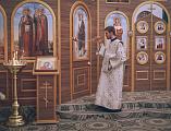 Накануне дня памяти благоверного святого великого князя Александра Невского Преосвященнейший епископ Симон совершил всенощное бдение в Александро-Невском храме г. Шахты