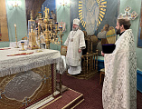 В престольный день Преосвященнейший епископ Симон совершил Божественную литургию в храме Архистратига Михаила поселка Каменоломни