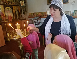 Воспитанники детского сада №28 «Аленький цветочек» посетили Пантелеимоновский храм пос. Майский