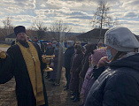 Освящение креста и купола для часовни Воскресения Христова состоялось в селе Осиково