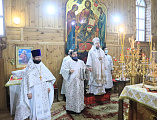 В Крещенский сочельник епископ Шахтинский и Миллеровский Симон совершил богослужение в храме святителя Николая г. Новошахтинска