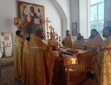 Духовенство Сулинского благочиния соборно совершило Литургию в храме великомученика Георгия Победоносца хутора Лихой