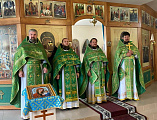 В храме святой Матроны Московской города Донецка в день памяти святого благоверного князя Александра Невского состоялось соборное богослужение