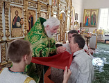 Шахтинский приход Вознесения Господня совершил традиционное паломничество в епархиальный Покровский Верхнемакеевский монастырь