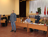 Настоятель храма св. Тихона Задонского ст. Кривянской принял участие в казачьем круге станицы