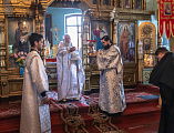 В праздник Вознесения Господня Преосвященнейший епископ Симон совершил Божественную литургию в Вознесенском храме г. Шахты