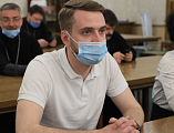 Протоиерей Роман Амплеев и иерей Даниил Зырянов приняли участие во встрече с председателем Синодального отдела по взаимоотношениям Церкви с обществом и СМИ В.Р. Легойдой