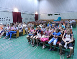В школе № 2 г. Гуково состоялась встреча иерея Георгия Русинова с детьми летнего лагеря при образовательном учреждении