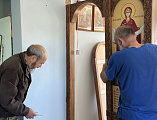 Новый иконостас в храме Покрова Пресвятой Богородицы станицы Каргинской