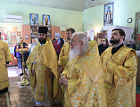С архипастырским визитом Преосвященнейший епископ Симон посетил храм Вознесения Господня станицы Красюковская