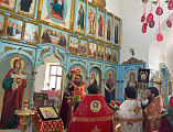 Соборное богослужение в храме Покрова Пресвятой Богородицы слободы Никольской    