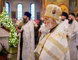 Великая рождественская вечерня в Покровском кафедральном соборе города Шахты