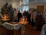 В Кашарах отметили Крещение Господне ночной Литургией и освящением источника