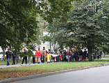 В Гуково молитвенно отметили праздник Воздвижения Честнаго и Животворящего Креста Господня