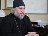 Преосвященнейший епископ Симон и атаман Окружного казачьего общества «Донецкий округ» казачий полковник А.Н. Сидаков обсудили духовное окормление кадетов и казаков