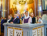 В день тезоименитства Святейшего Патриарха Кирилла Преосвященнейший епископ Симон сослужил Предстоятелю Церкви за Божественной литургией в Храме Христа Спасителя