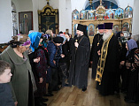 В храме Покрова Пресвятой Богородицы г. Красный Сулин Преосвященнейший епископ Симон прочел заключительную часть Великого покаянного канона преподобного Андрея Критского