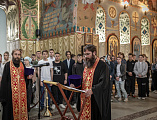 Выпускников школ города Шахты напутствовали в соборе Покрова Пресвятой Богородицы