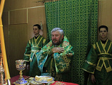 Епископ Шахтинский и Миллеровский Симон в престольный день совершил Божественную литургию в храме преподобного Серафима Саровского хут. Красновка