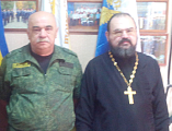 Духовник Донецкого округа ВКО ВВД протоиерей Василий Хадыкин посетил штаб Сулинского юрта и провел рабочую встречу с юртовым атаманом